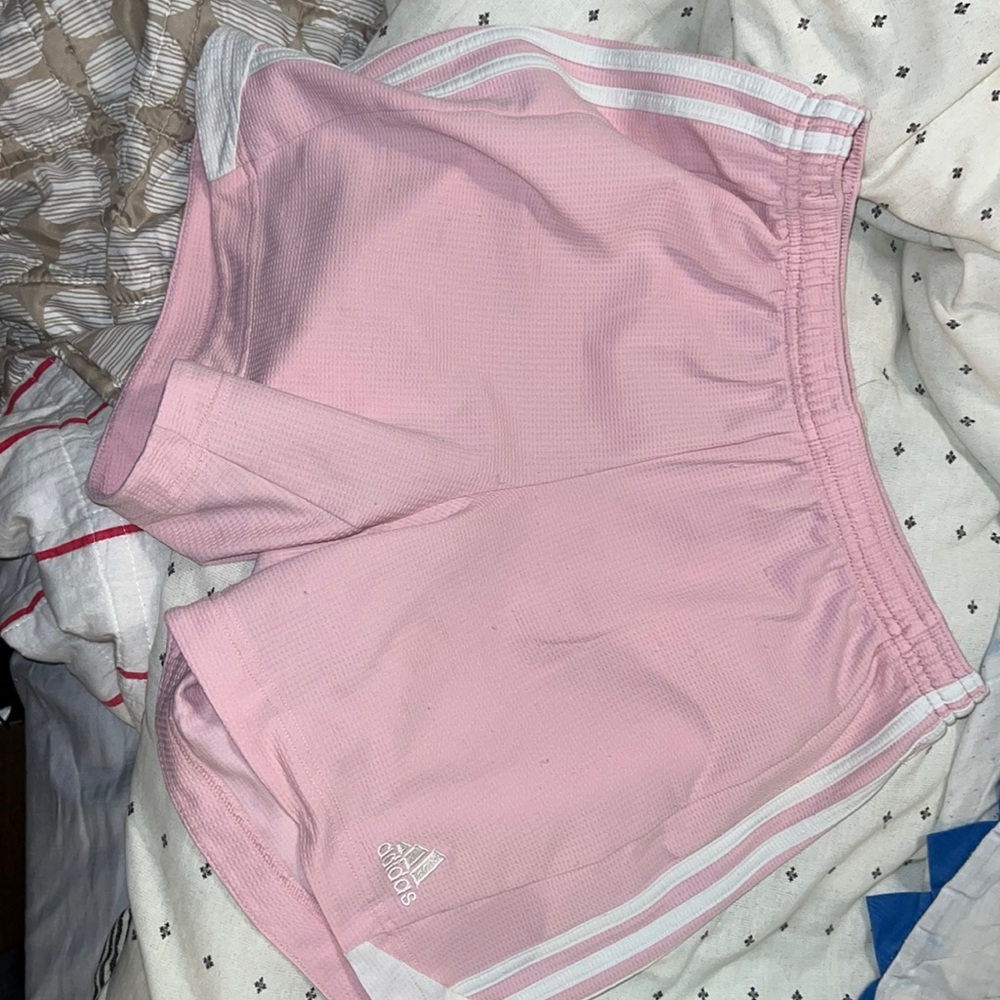 ADIDAS pink shorts size MED